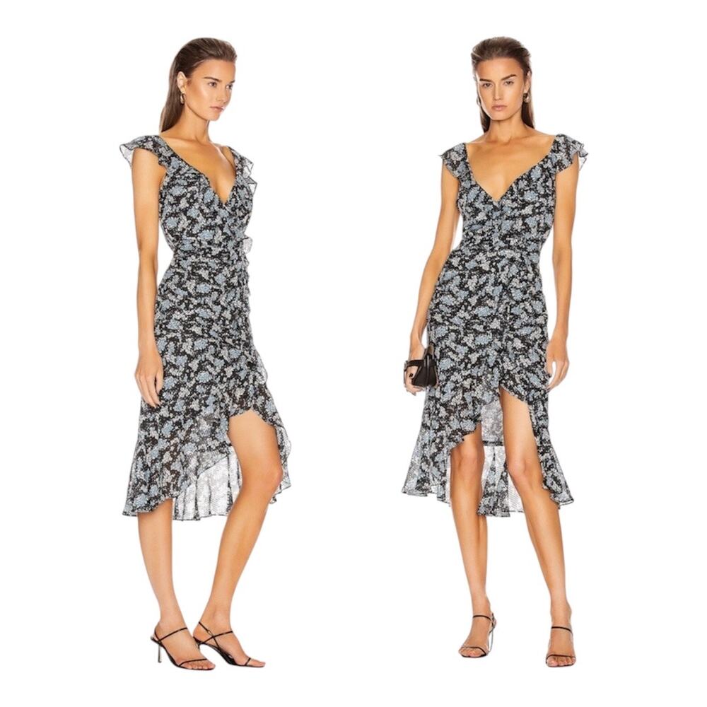 Veronica Beard Amal Dress 0 Women 100% Silk